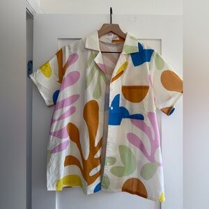 Peppermayo Colorful Abstract Print Shirt